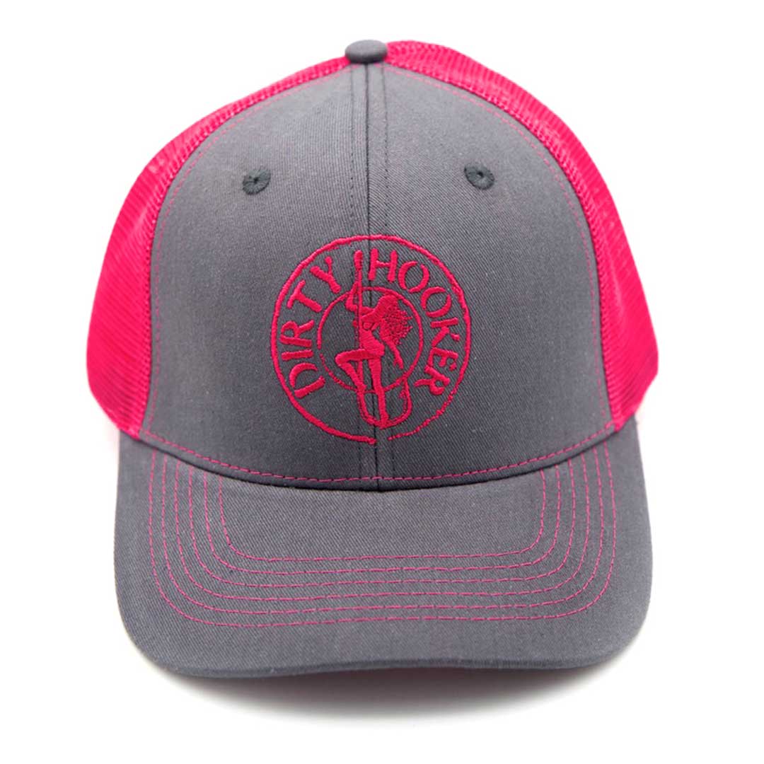 Dirty Hooker COMBO: Charcoal Ladies Dry Fit with Classic Pink & Charcoal and Pink Hat